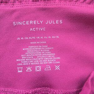 Sincerely Jules ruffled pink leggings
